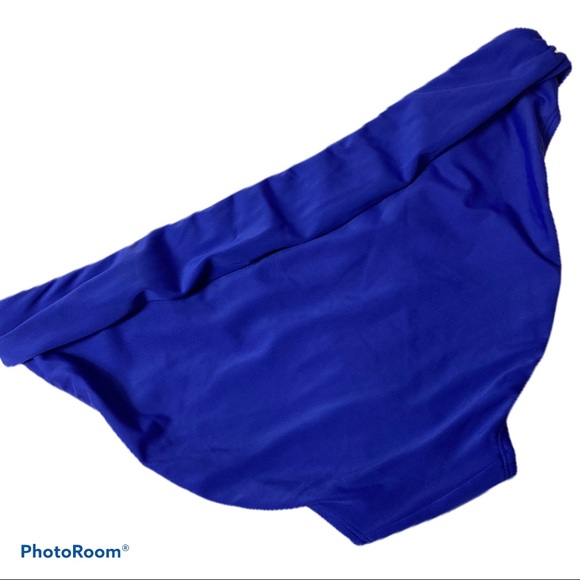 Athleta gathered waist band swim bottom blue Large - Picture 6 of 12